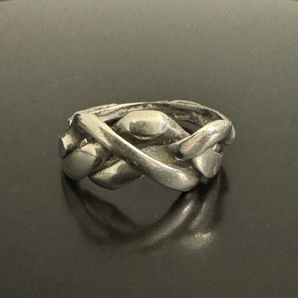 925 Silver Braided Celtic Knot Band